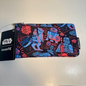 NWT. Loungefly Star Wars Empire Strikes Back 40th Anniversary pouch Pencil Case